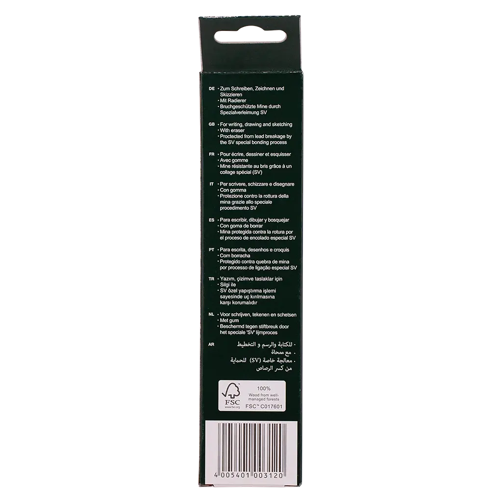 Faber CastellBlacklead Pencil 2001 HB set of 12 - view 3
