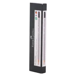 Faber Castell Graphite Pencil Grip 2001 Silver set of 12