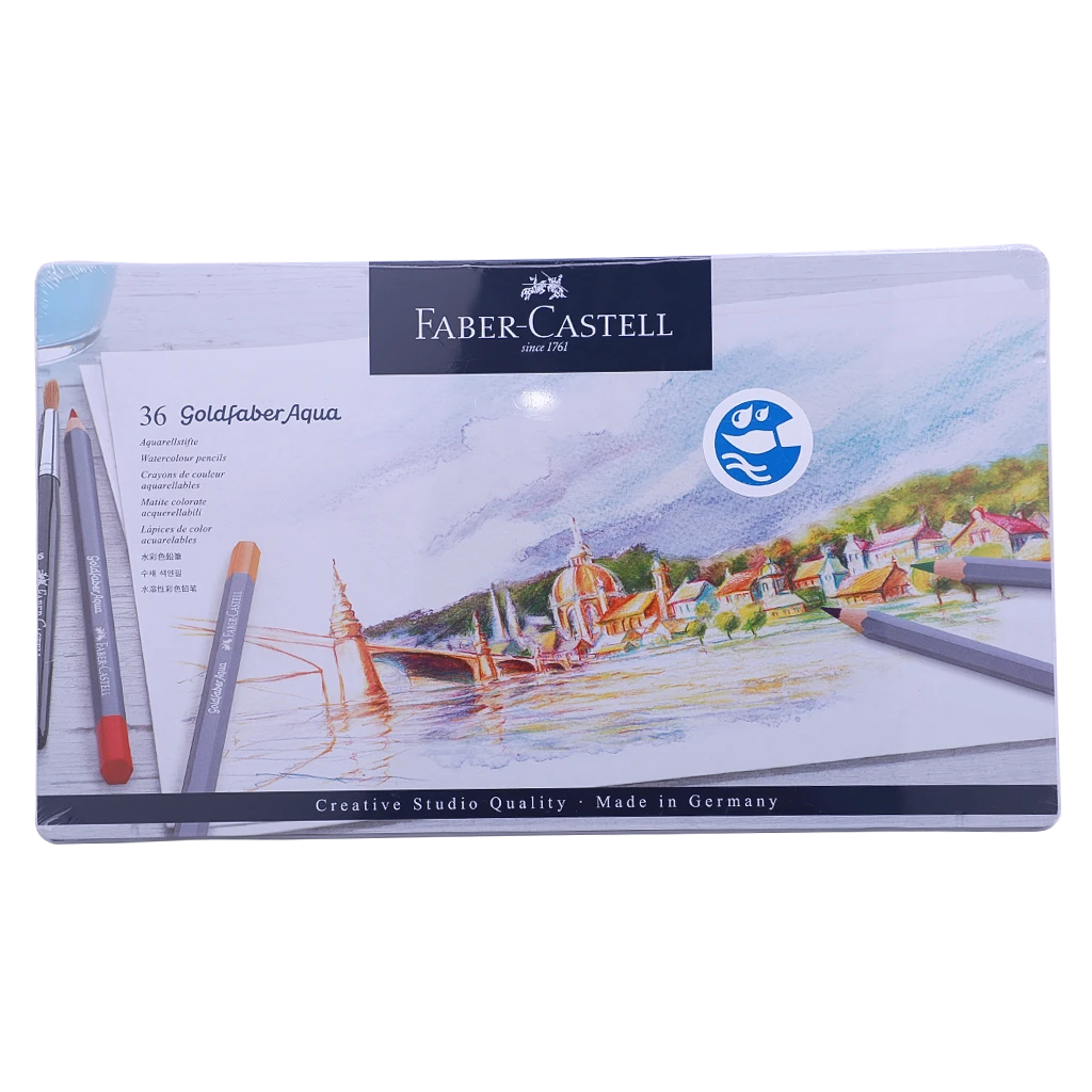 Faber Castell Watercolor Goldfaber Aqua tin of 36 Color