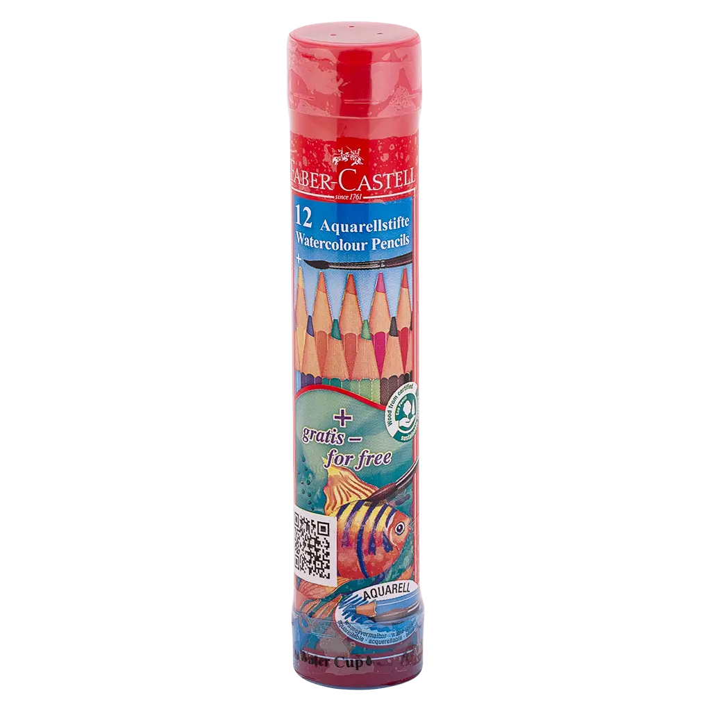 Faber Castell Water Round Tin Case 12color - view 1