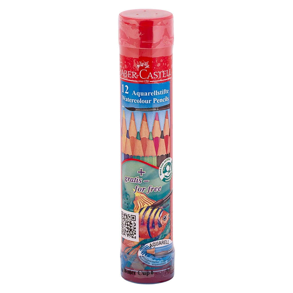 Faber Castell Water Round Tin Case 12color