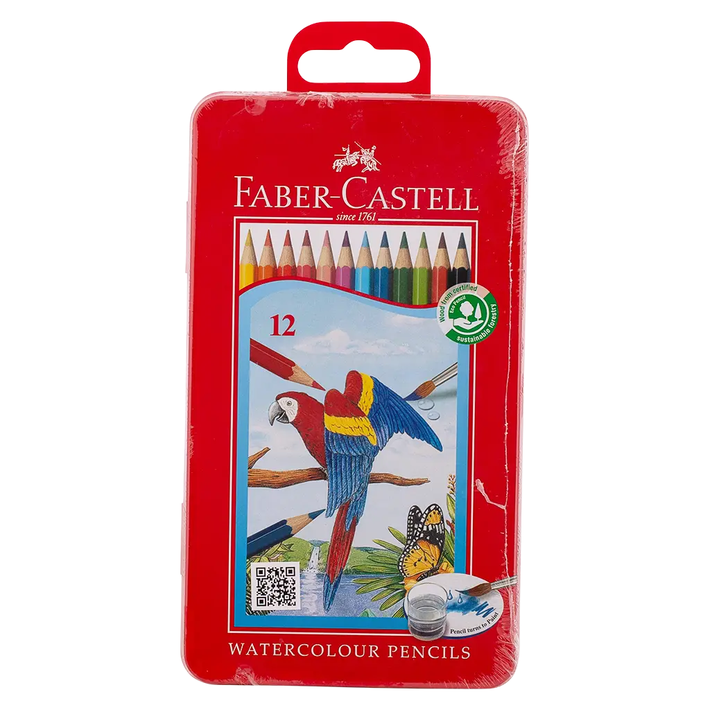 Faber Castell Water Flat Tin Case 12color - view 1