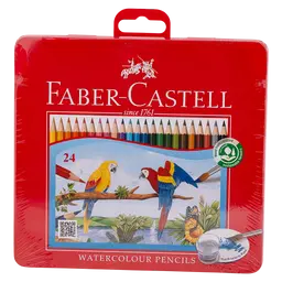 Faber Castell Water Flat Tin Case 24color