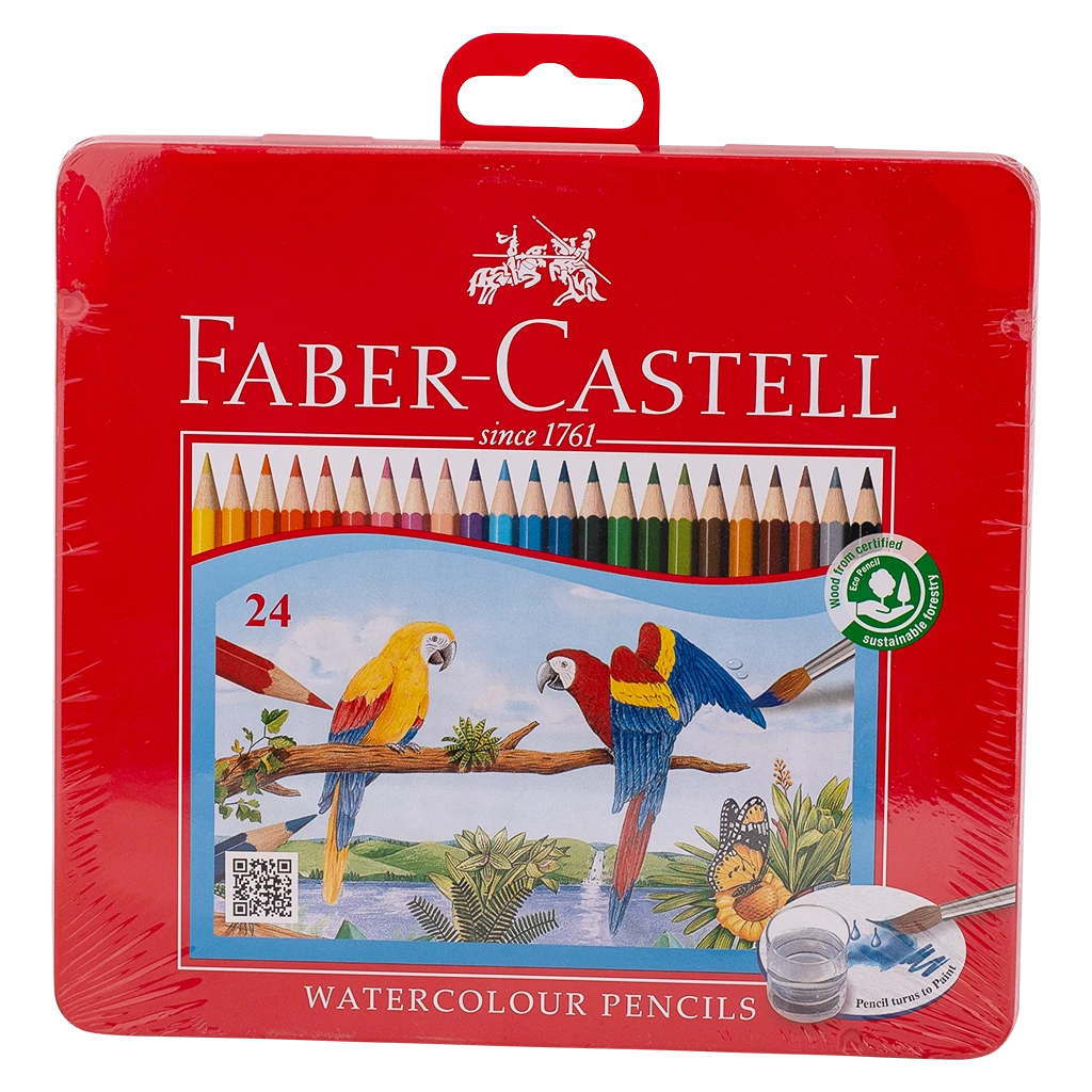 Faber Castell Water Flat Tin Case 24color