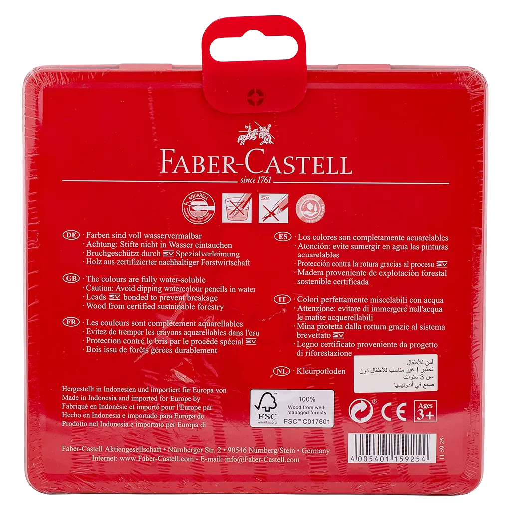 Faber Castell Water Flat Tin Case 24color - view 2