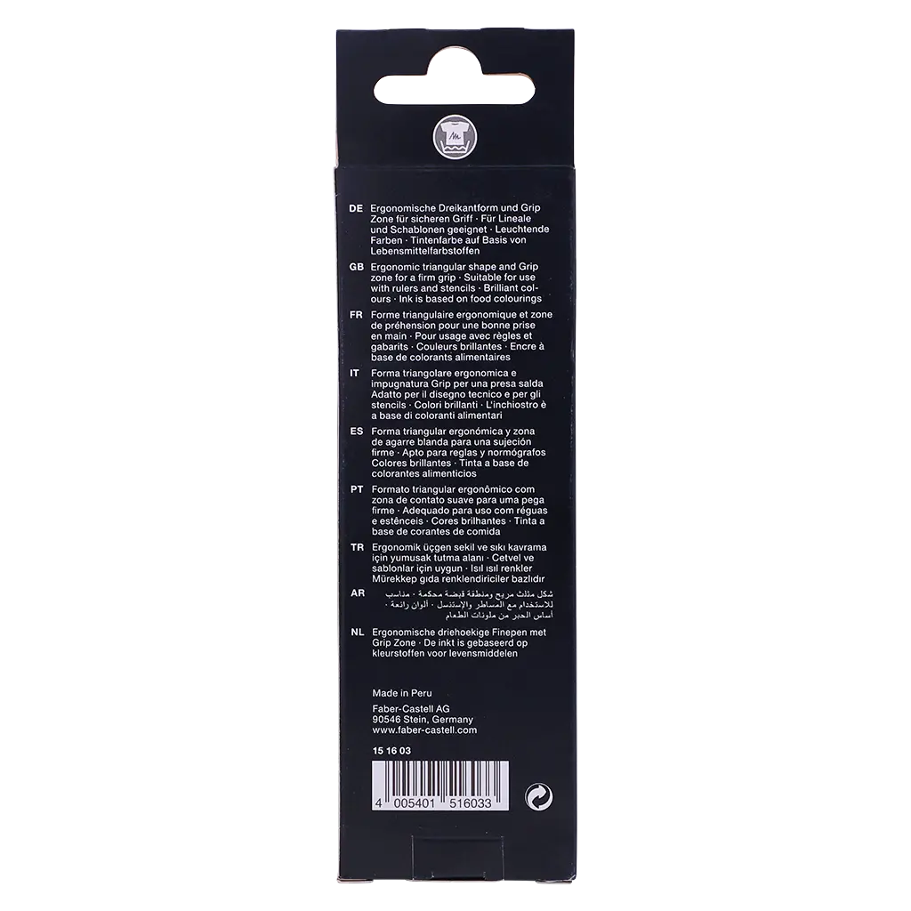 Faber Castell Finepen Grip 0.4 set of  5  Pen  - view 2