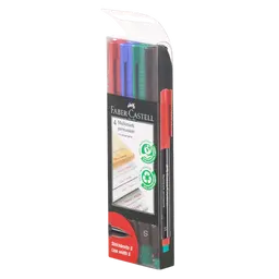 Faber Castell Marker Multimark Permanent S  4 color