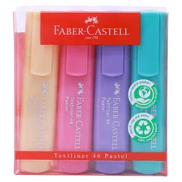 Faber Castell Textliner 46 Superfluor Pastel  set of 4