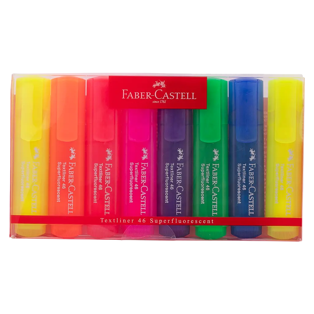 Faber Castell Textliner 46 Superfluor Basic set of 8 - view 2