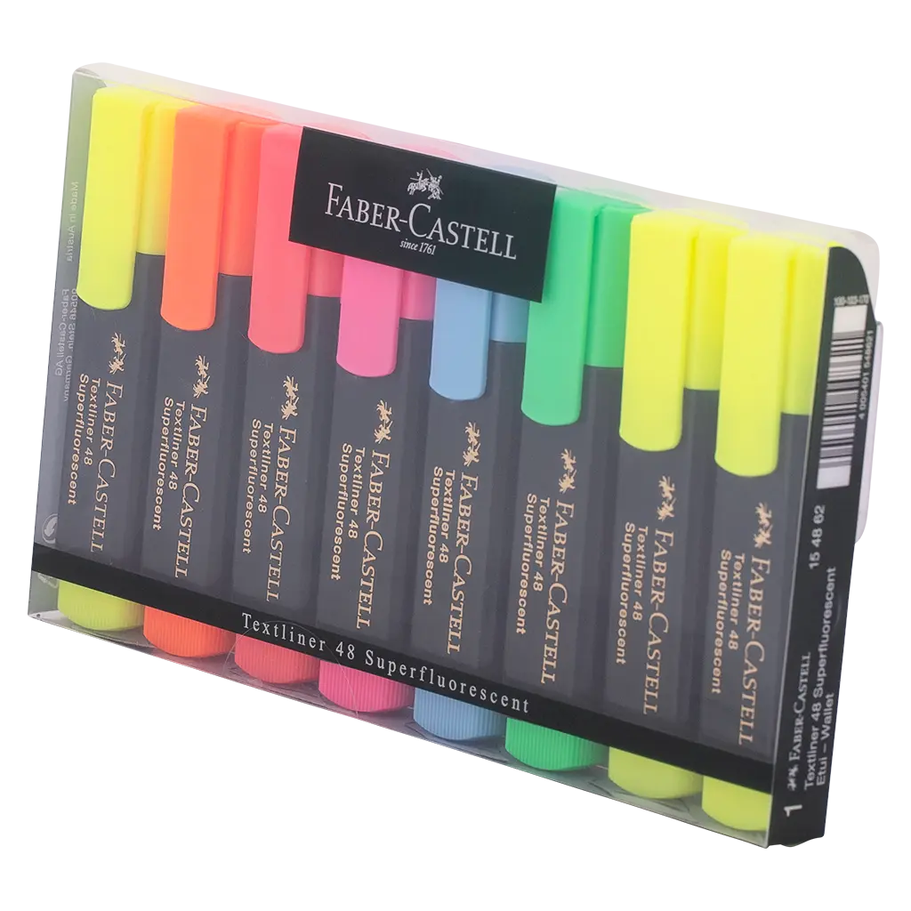 Faber Castell Textliner 48 Basic Wallet of 8 - view 1