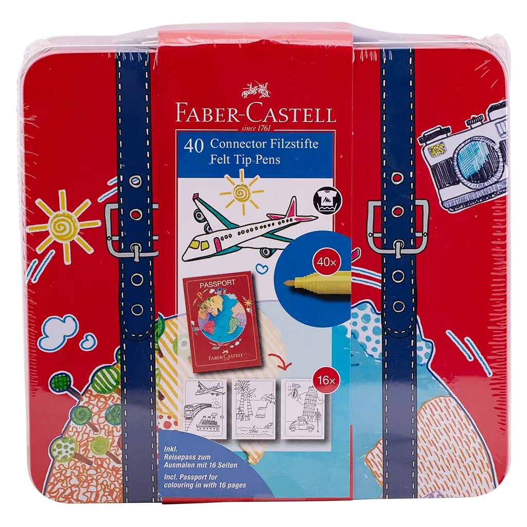 Faber Castell Connector Pen Set of 40 in Traveller Case - view 2
