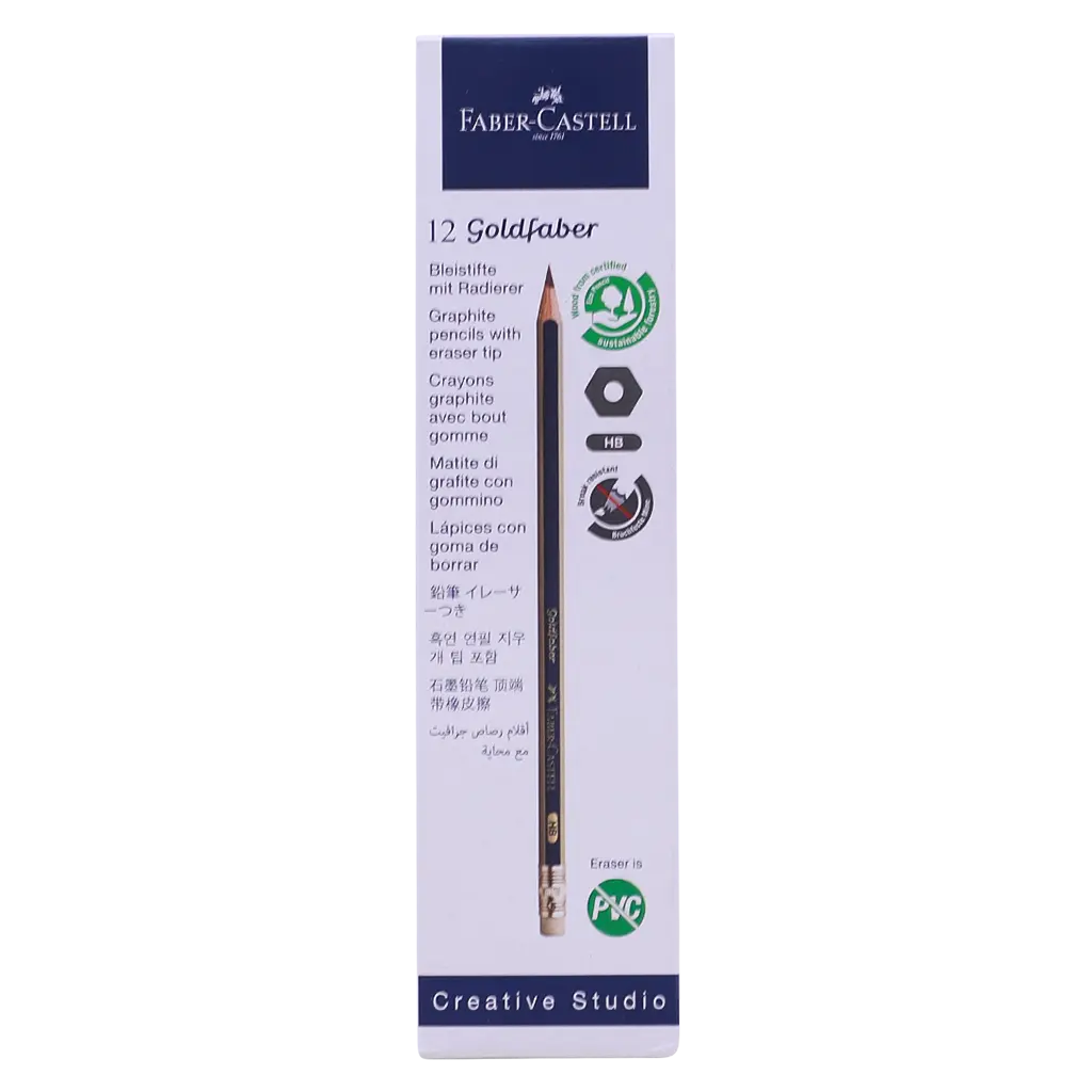 Faber CastellBlacklead Pencil Goldfaber1222 HB set of 12 - view 1