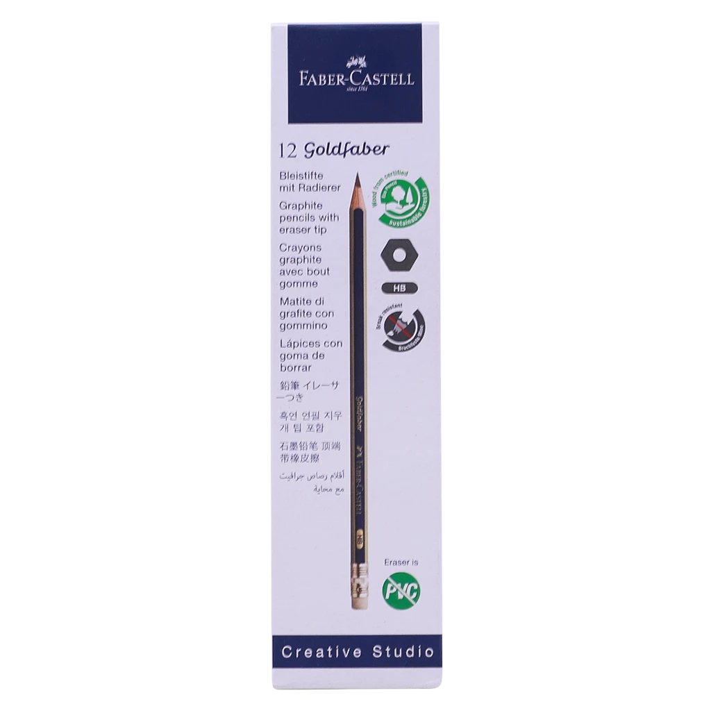 Faber CastellBlacklead Pencil Goldfaber1222 HB set of 12