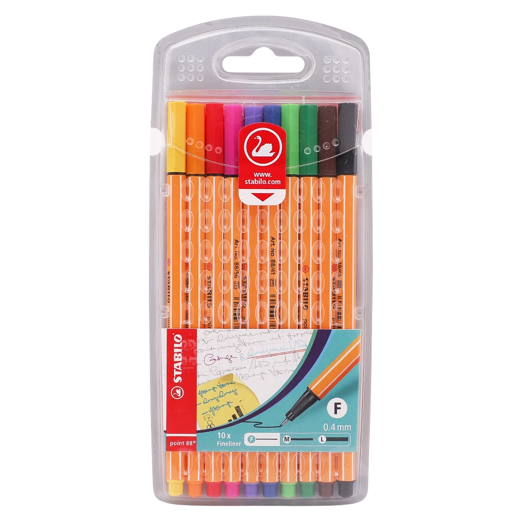 Stabilo Point 88 Fineliner 10 Colors