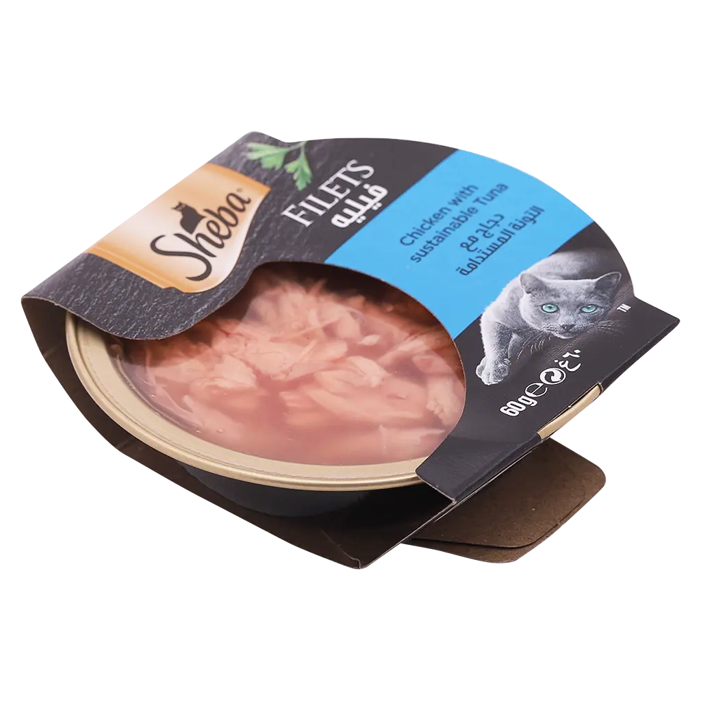 Sheba Cat Food Chicken with Sustainable Tuna Filets 60 gm Dome - view 3