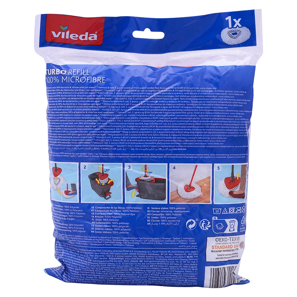 Vileda Micro Fiber Turbo Classic Mop Refill Head 1S - view 2