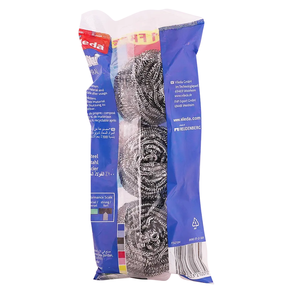 Vileda Stainless Steel Scrubber Inox Pack Of 3 pcs  - view 2
