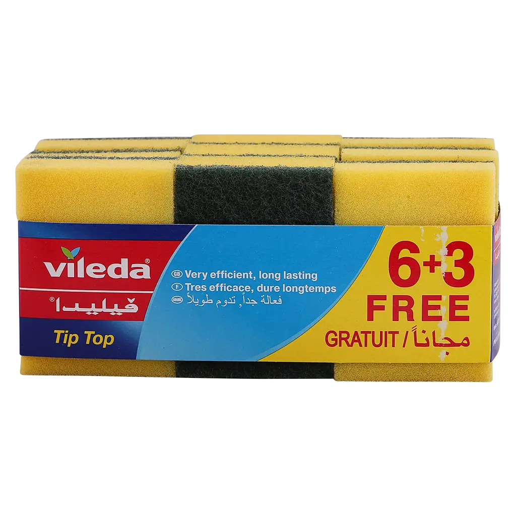 Vileda Tip Top Dishwashing Sponge Pack Of 9 pcs - view 2
