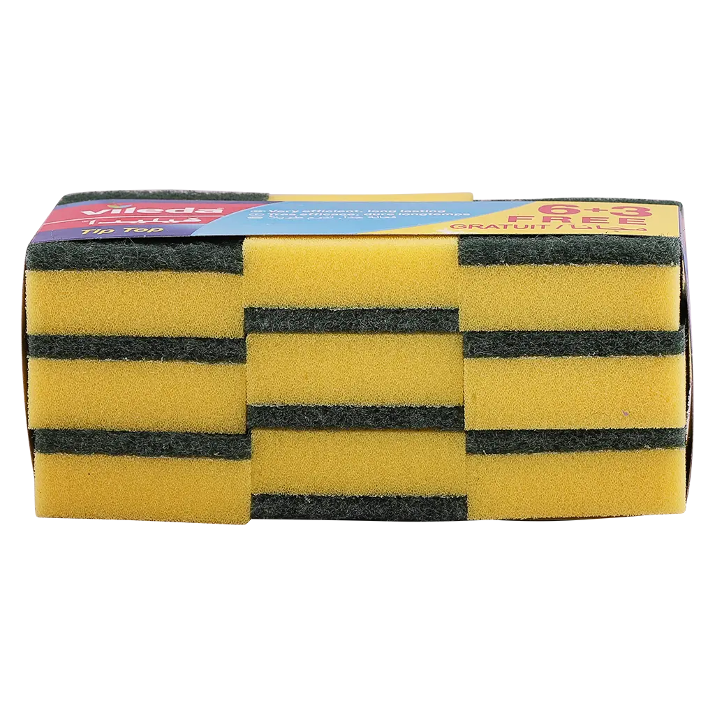 Vileda Tip Top Dishwashing Sponge Pack Of 9 pcs - view 3