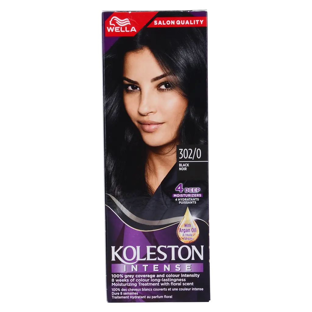 Wella Koleston Hair Colour Creme 302/0Natural Black 100 ml - view 2