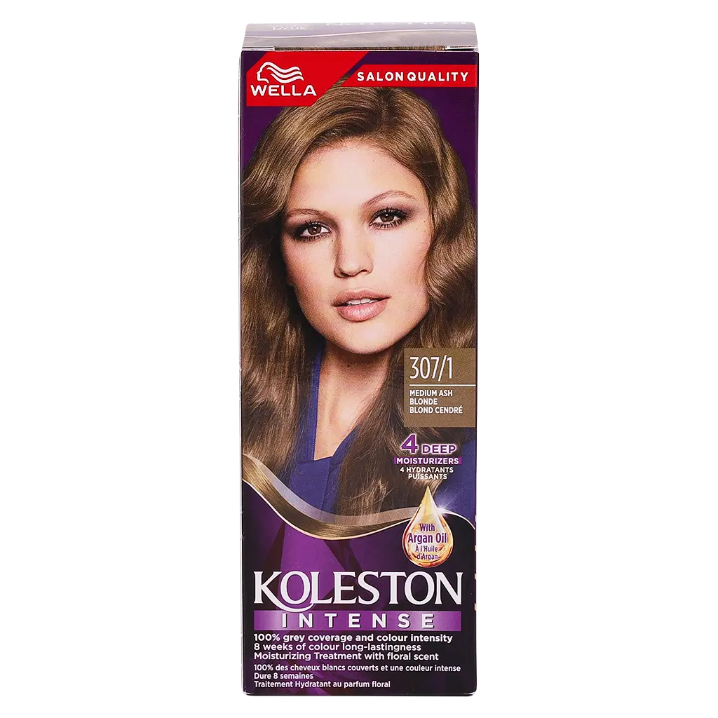 Wella Koleston Hair Colour Creme 307/1Medium Ash Blonde 100 ml - view 2