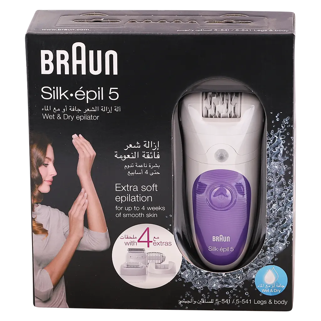 Braun Silk Epil 5 Epilator Wet And Dry With 4 Heads For Women No 5541 - view 2