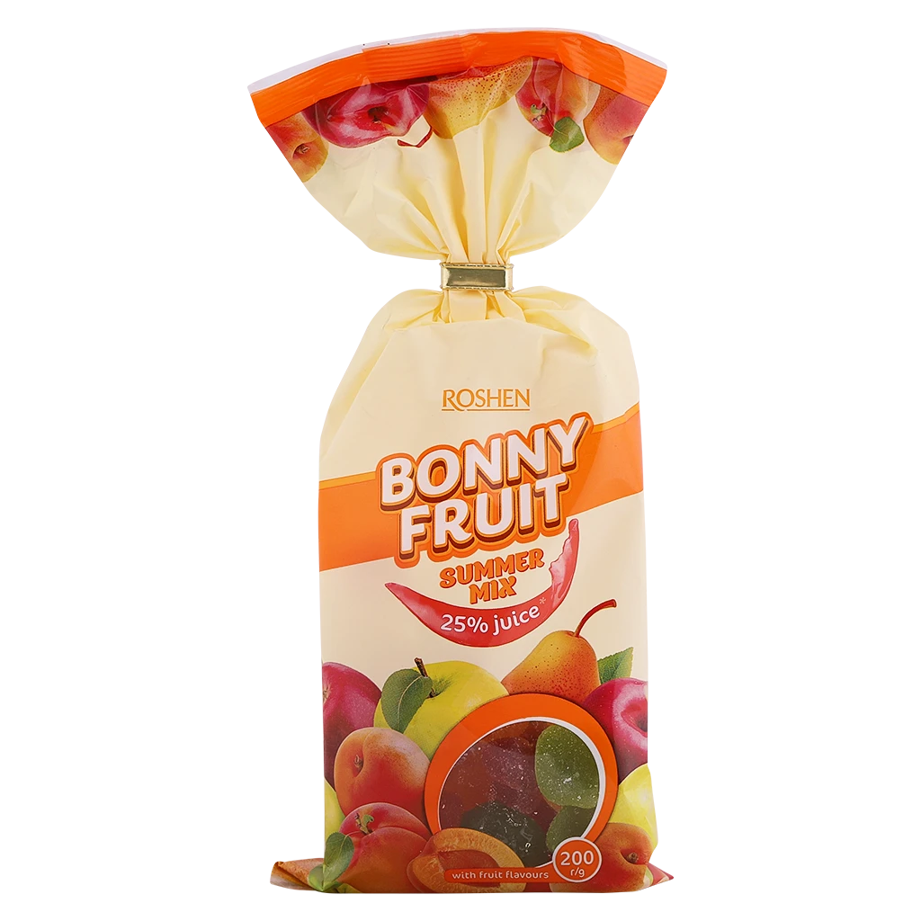 Roshen Jelly candies Bonny Fruit SummerMix 200 gm