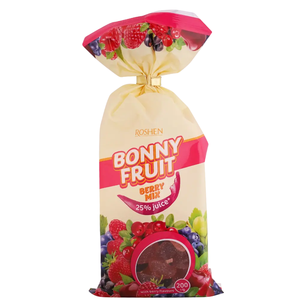 Roshen Jelly candies Bonny Fruit  Berry Mix 200 gm - view 1