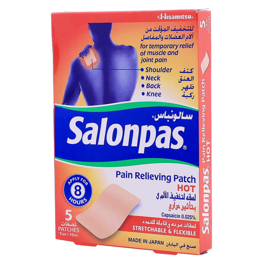 Salonpas Pain Relieving Hot Patch  5 Pcs - view 1