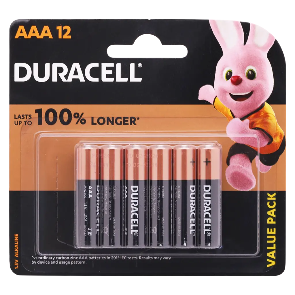 Duracell Alkaline Batteries AAA 12PCS  - view 1
