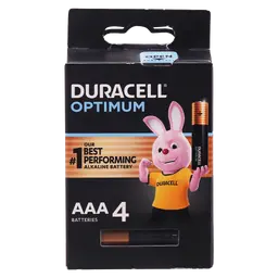 DURACELOptimum Batteries AAA 4
