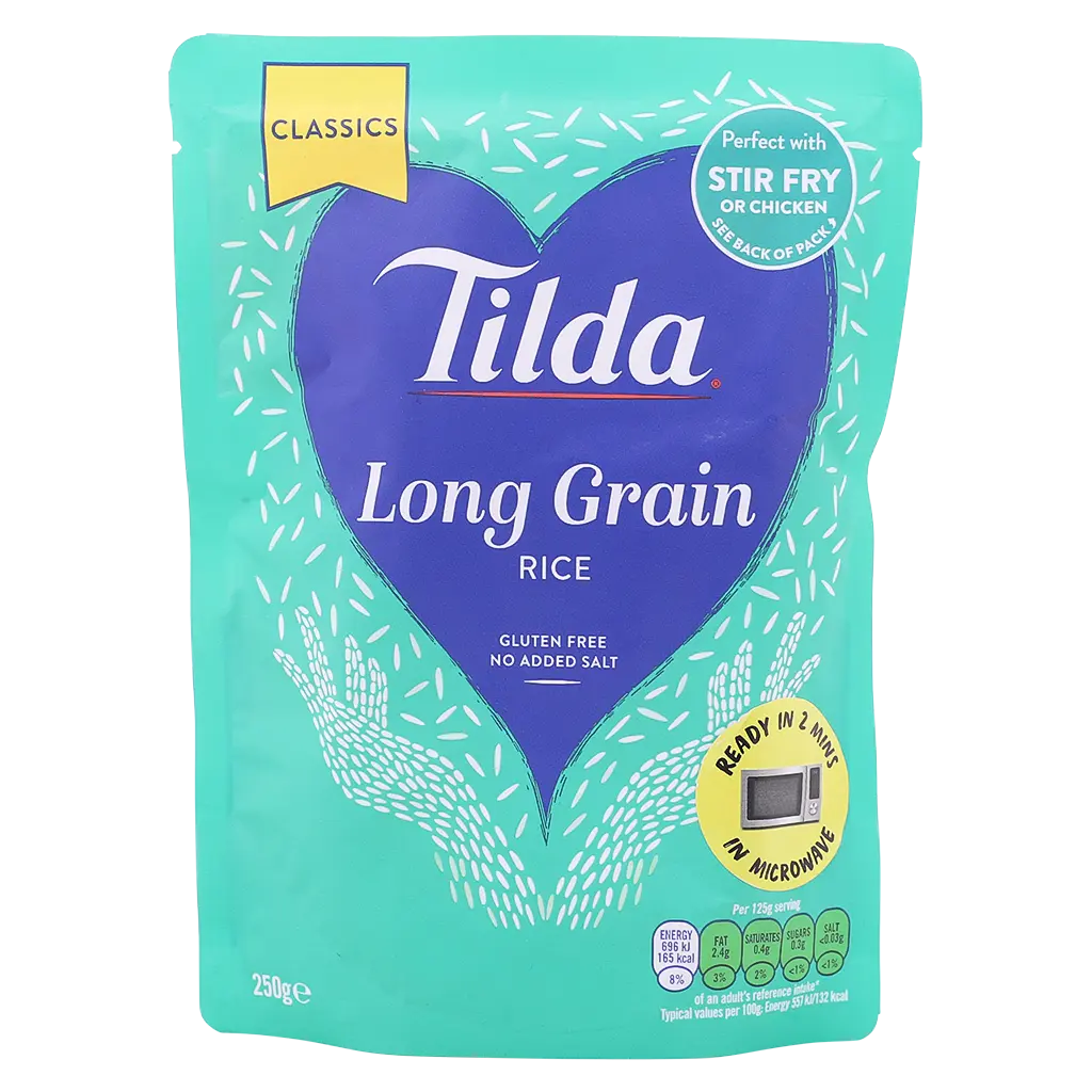 Tilda Steamed Premium Long Grain Rice 250G - view 1