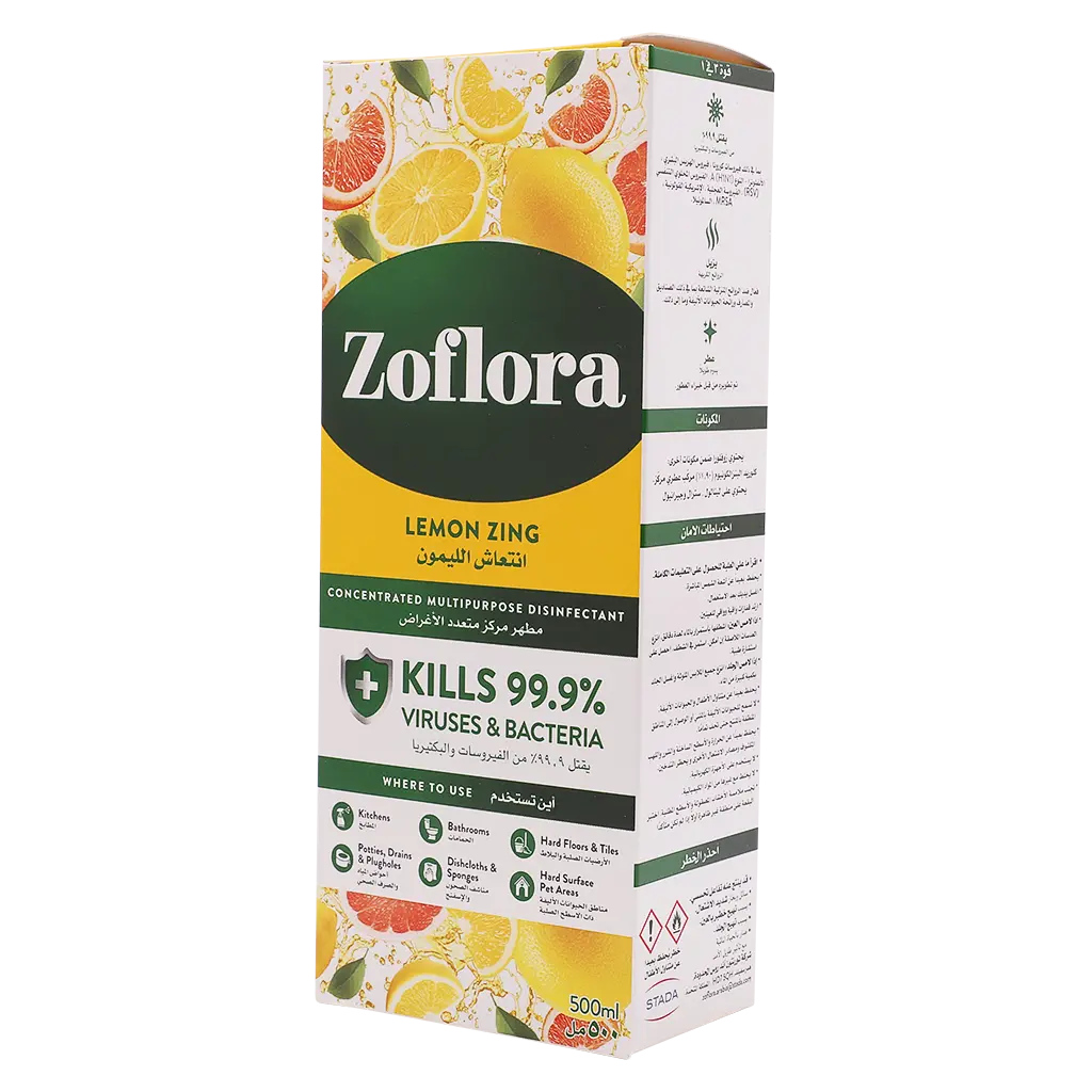 Zoflora Multipurpose disinfectant cleaner Lemon Zing 500 ml - view 1