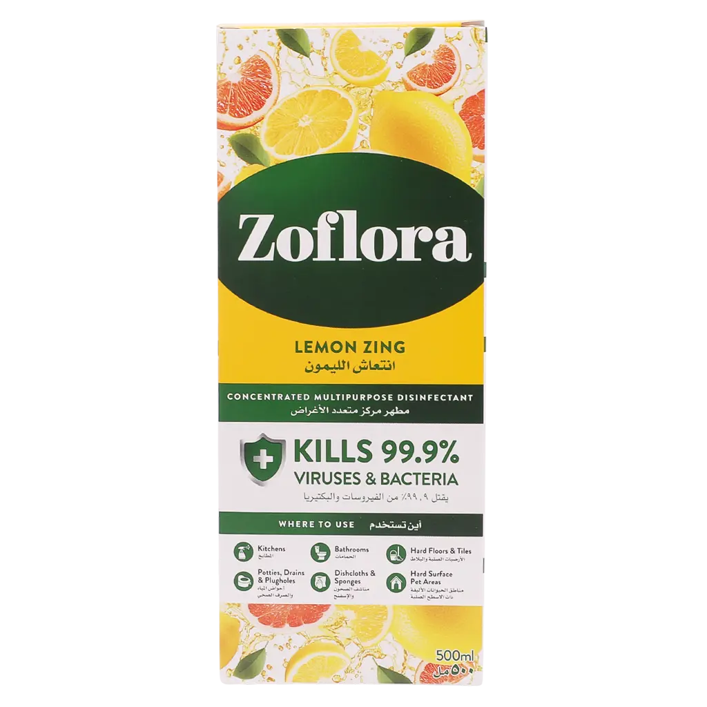 Zoflora Multipurpose disinfectant cleaner Lemon Zing 500 ml - view 2