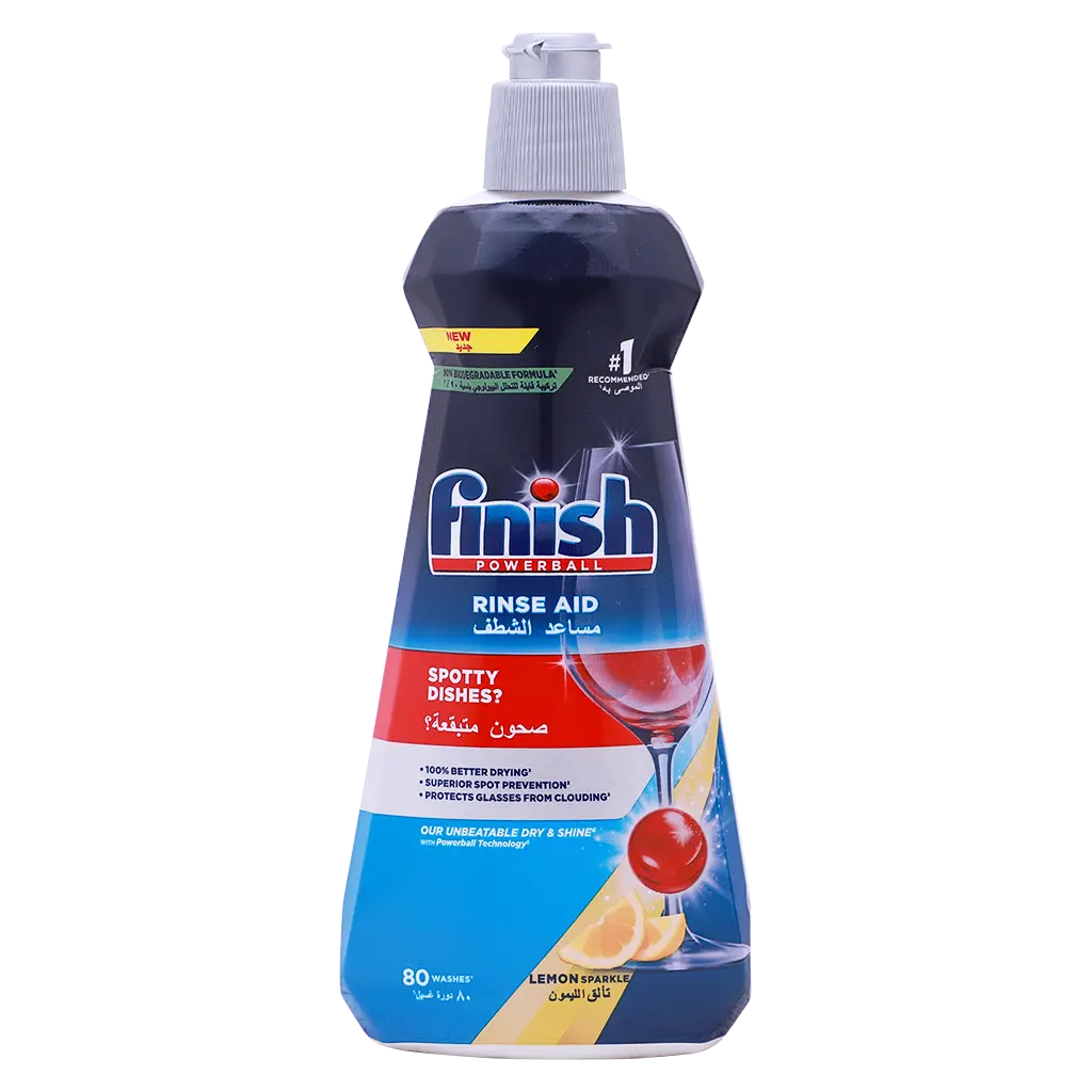 Finish Dishwasher Rinse Aid Liquid Lemon 400 ml - view 2