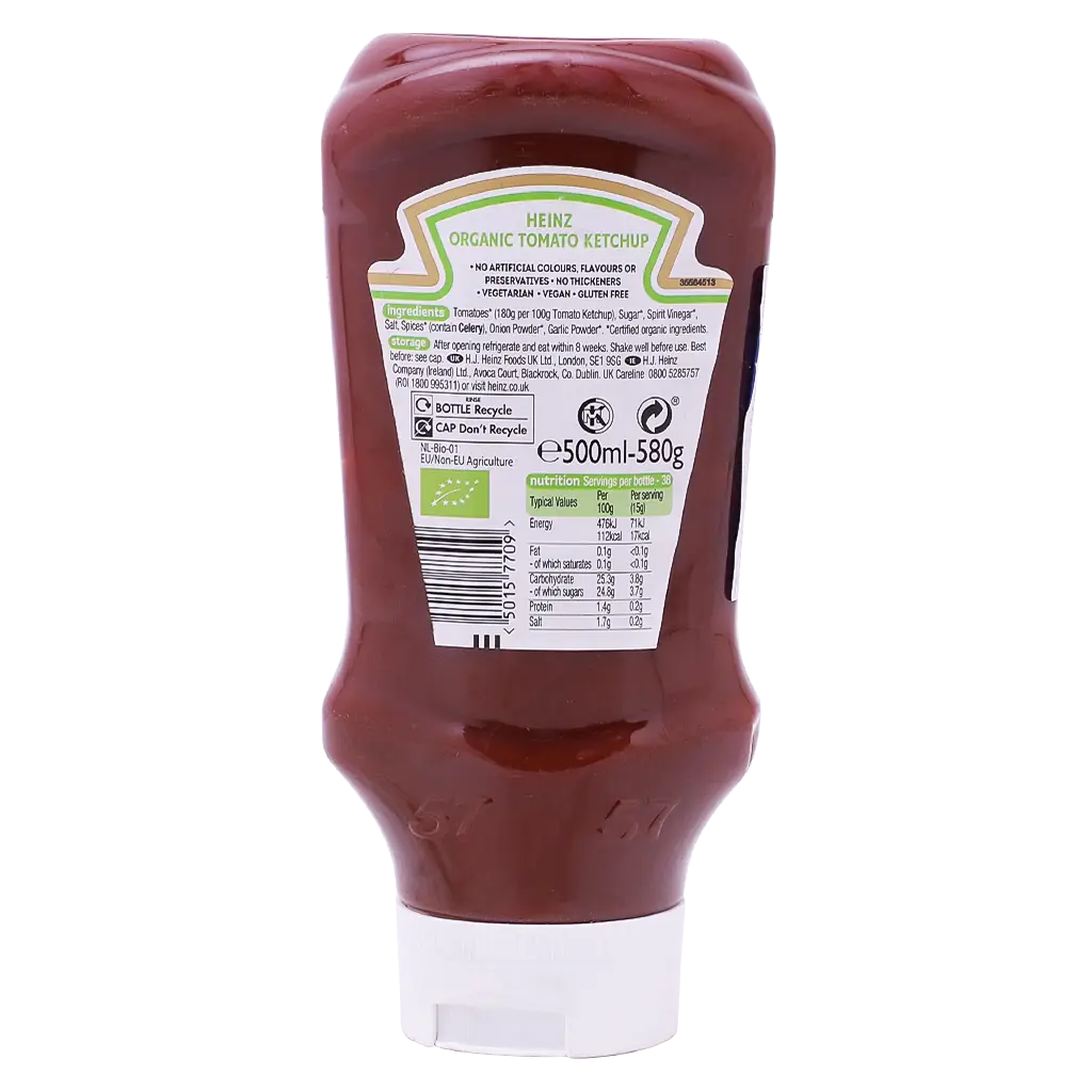 Heinz Organic Tomato Ketchup 580G - view 2