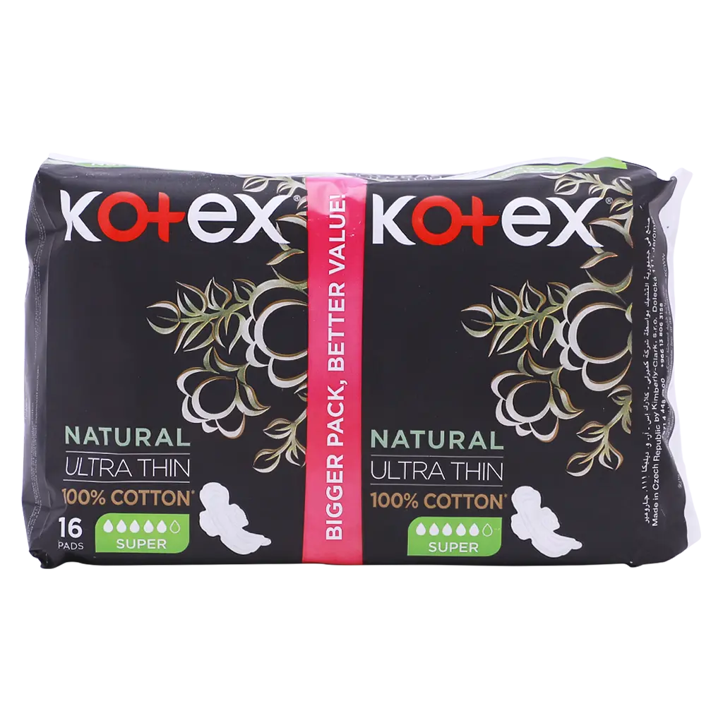 Kotex Natural Ultra Thin Super 16'S - view 3