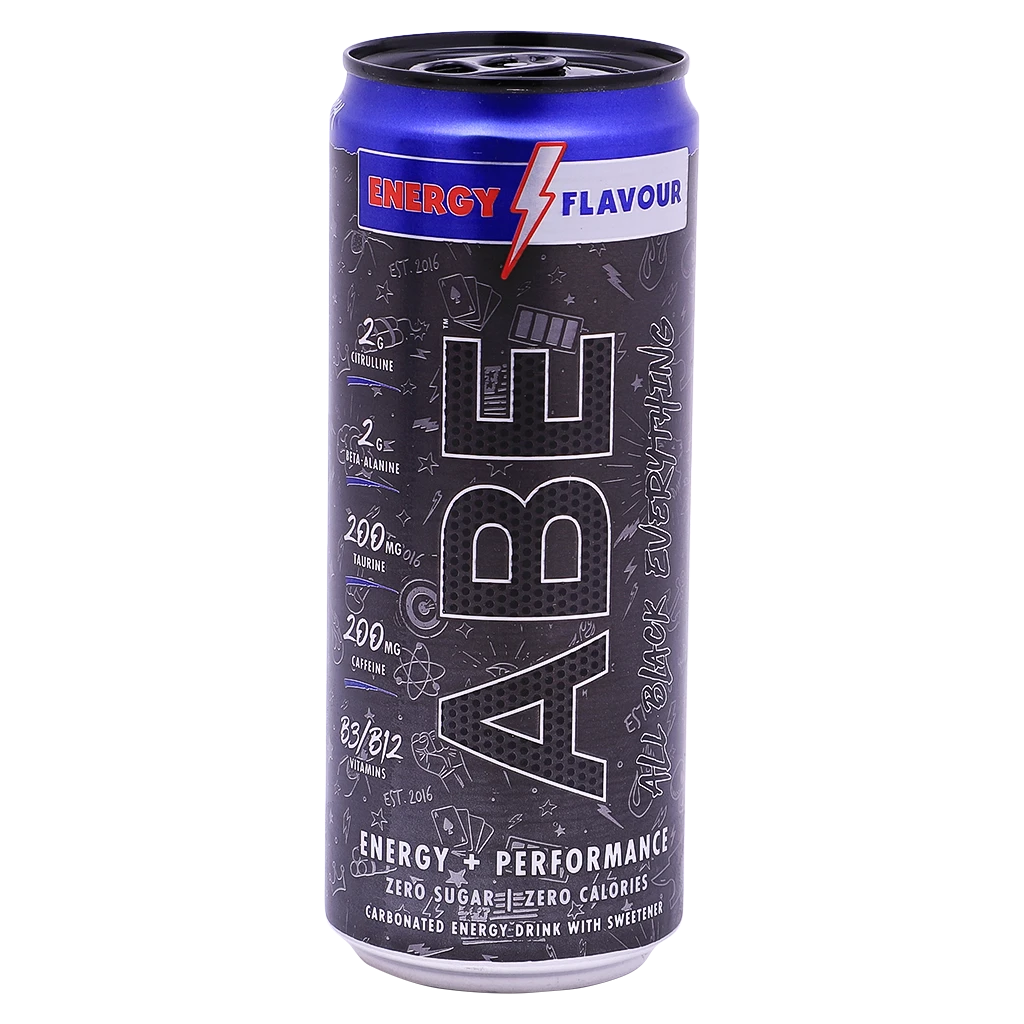 Applied Nutrition Abe Energy Drink Zero Calories Energy Flavour 330 ml