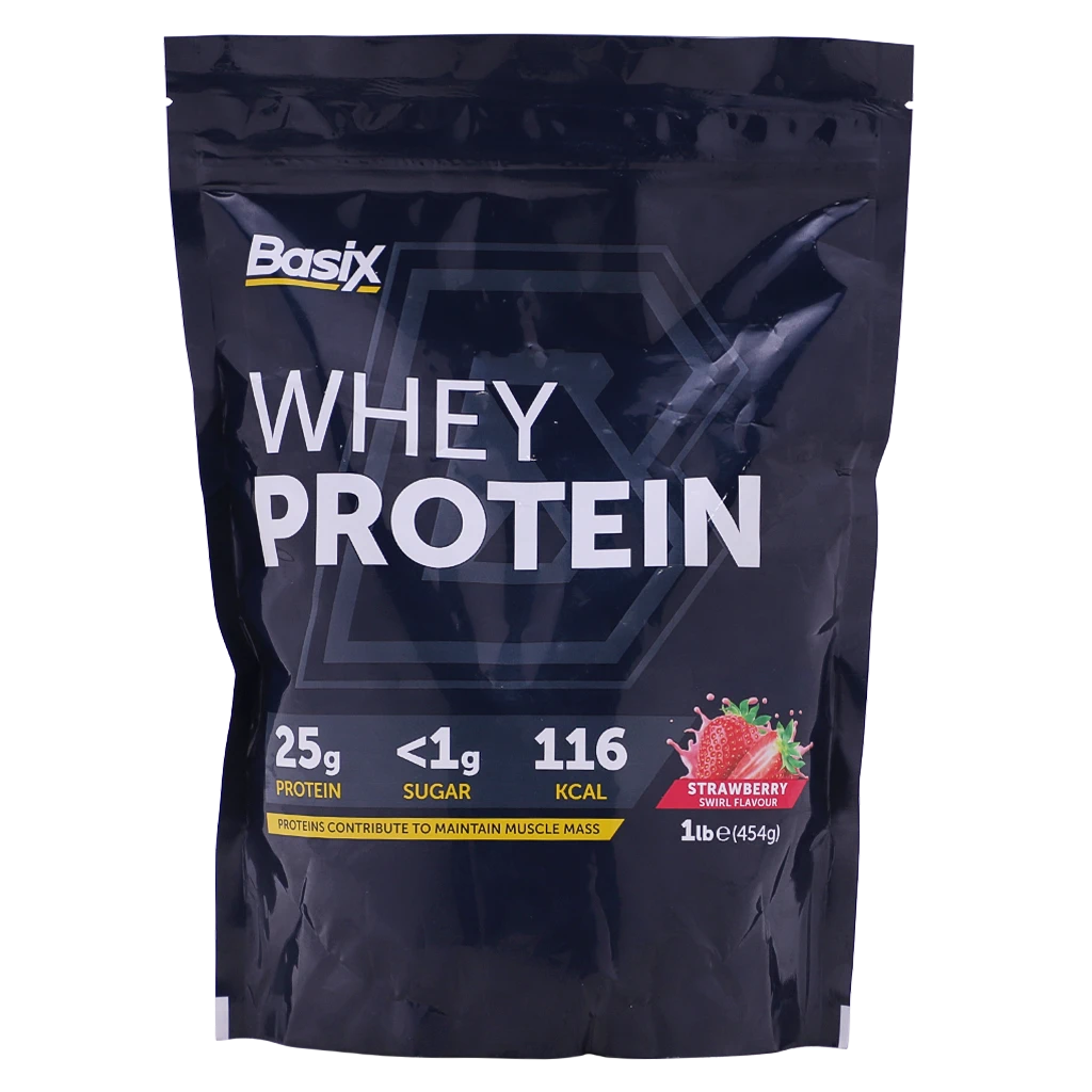 Basix Whey Protein Strawberry Swirl 1 lb