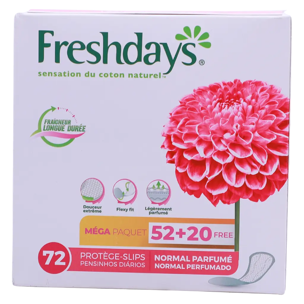 Sanita Freshdays Panty Liner Normal Scented 52 Pads+20 Pads Free - view 3