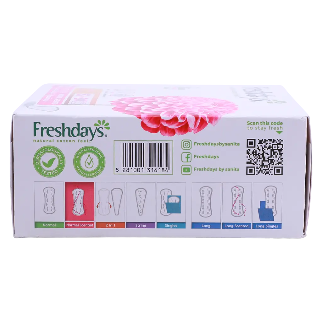 Sanita Freshdays Panty Liner Normal Scented 52 Pads+20 Pads Free - view 4