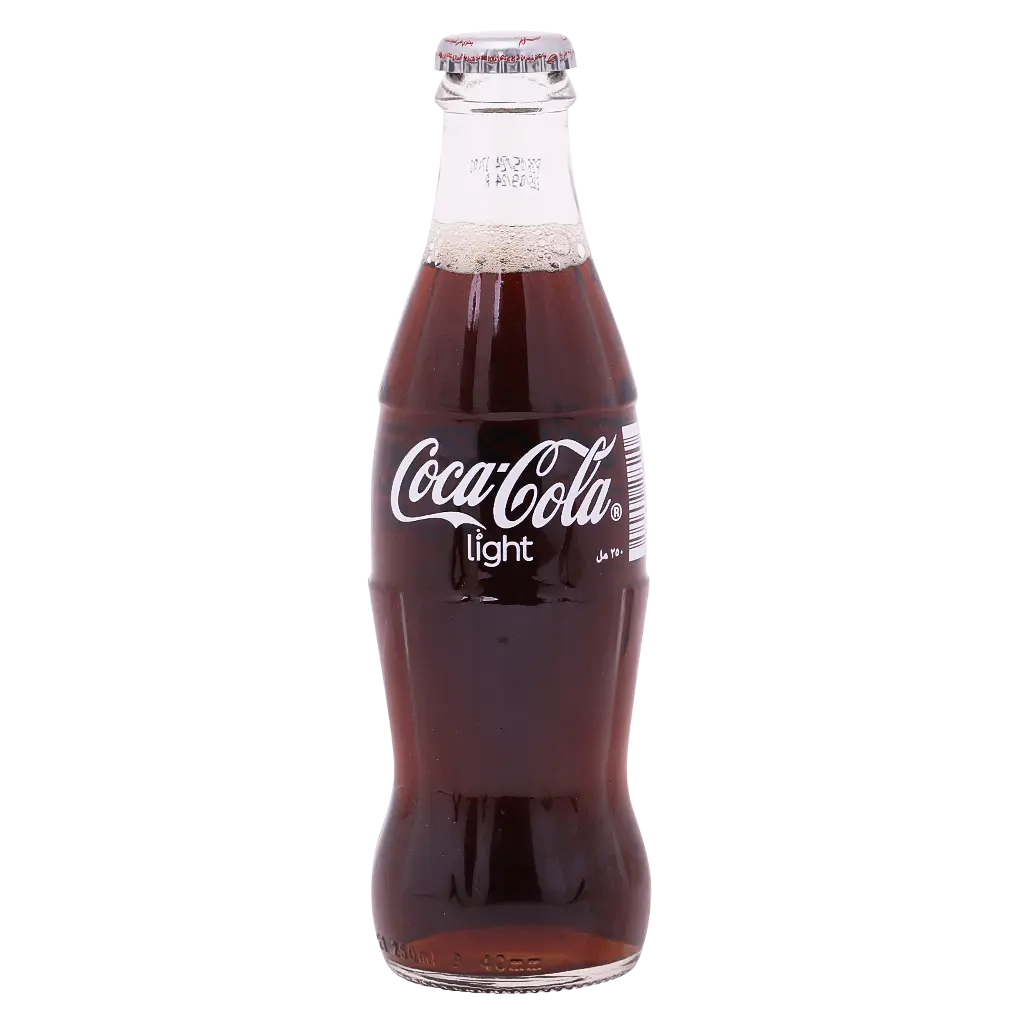 Coca Cola Light Soft Drink Glass Bottle 250 ml - view 1