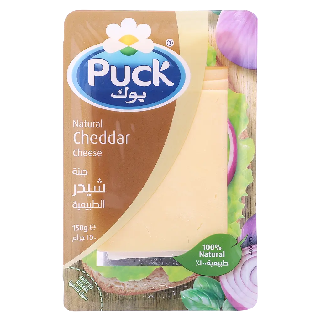 Puck Cheddar Natural Cheese Slices 150 gm - view 4