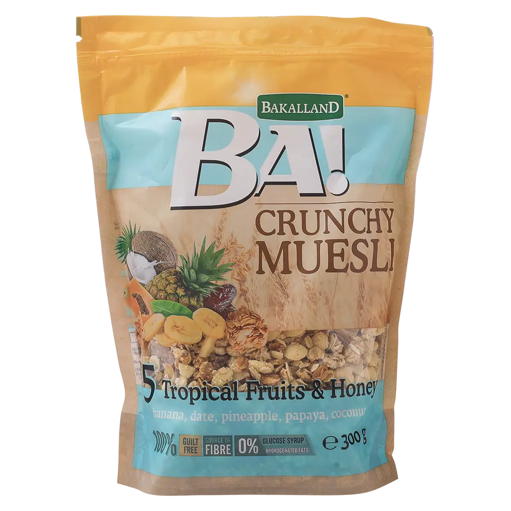 BA ! 5 Tropical Fruits & Honey Crunchy Muesli 300g - view 1
