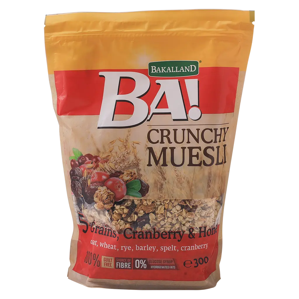 BA ! 5 Grains & Cranberry  Crunchy Muesli 300g - view 1