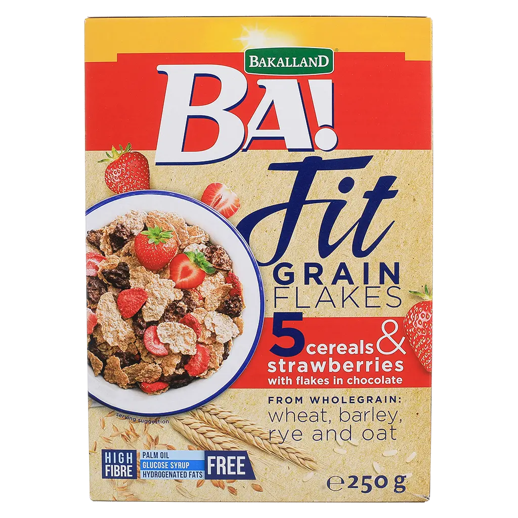 BA ! Fit Grain Flakes Strawberry 250g  - view 2