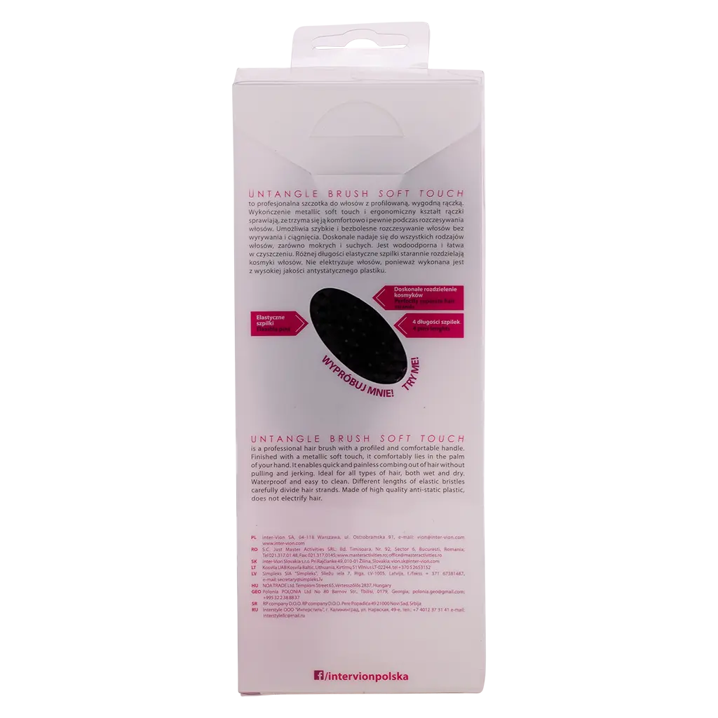 Intervion  Untangle Soft Touch Hairbrush - view 3