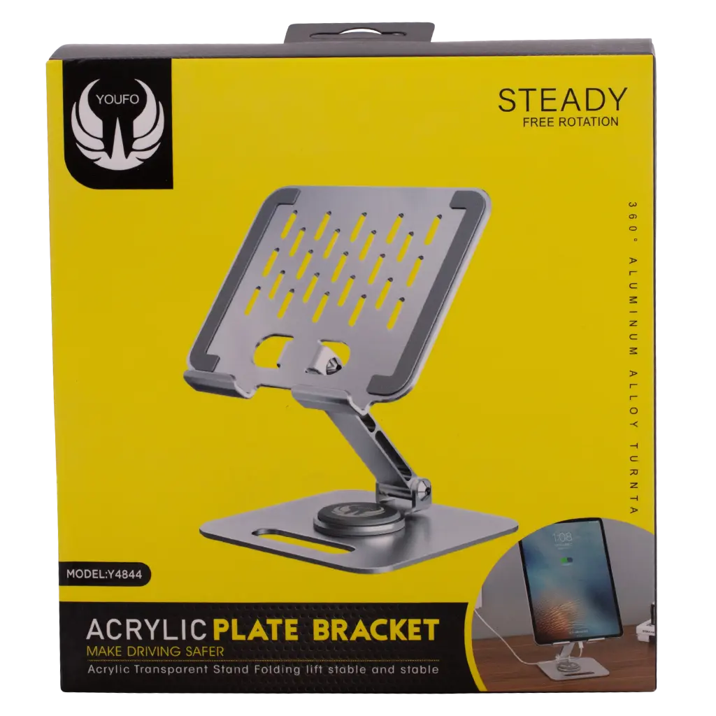 Youfo Foldable Desktop iPad Stand With 360 Degree Rotation Technology  - view 4