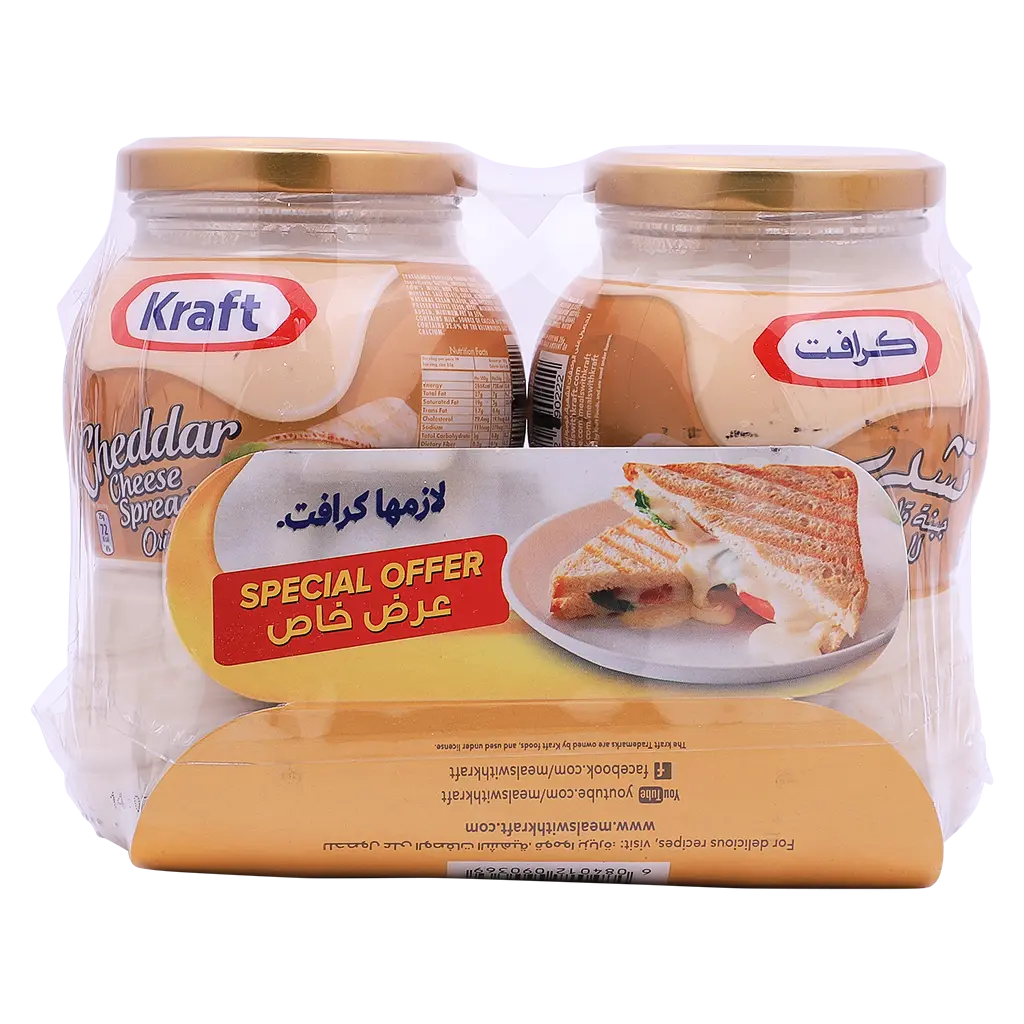 Kraft Spreadable Cheddar Cheese 2 pcs 480 gm - view 3