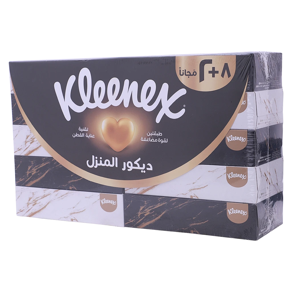 Kleenex Facial Tissue, 8+2 Free 70 Sheets